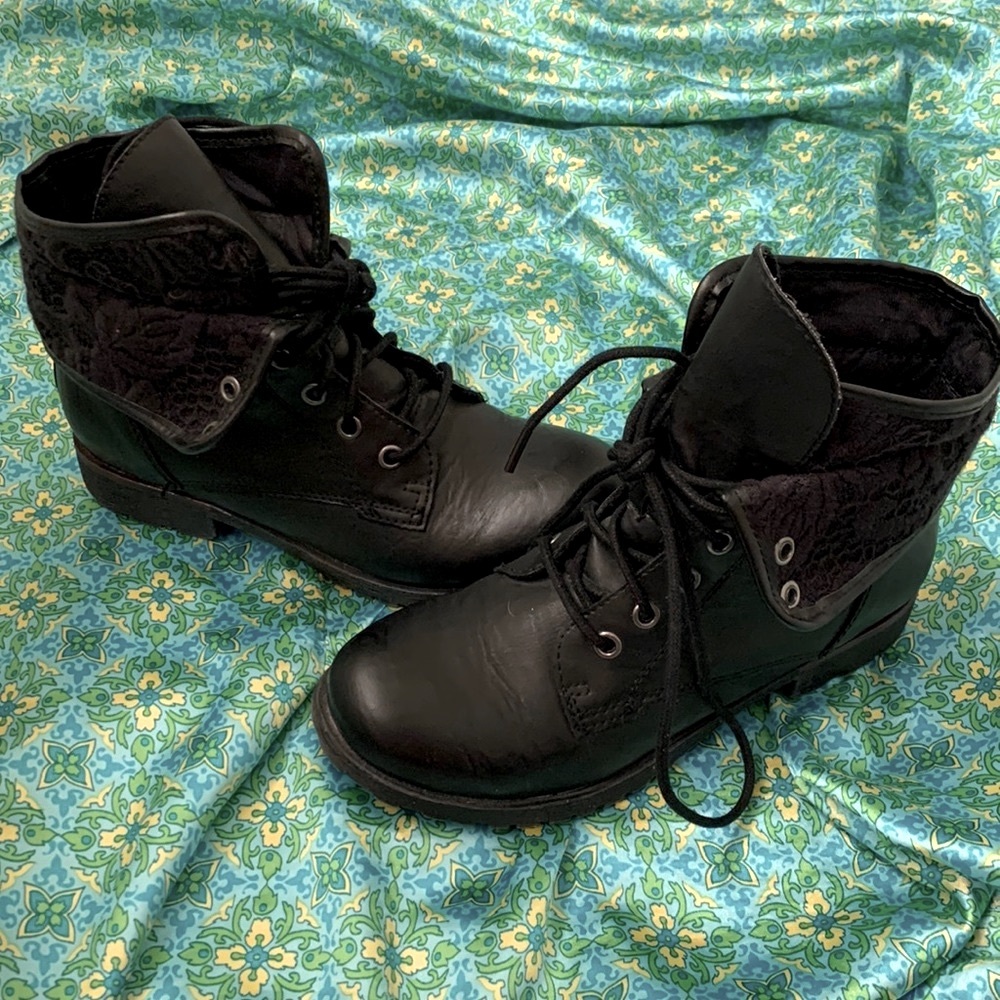 2/$20 - Lacy Combat Boots